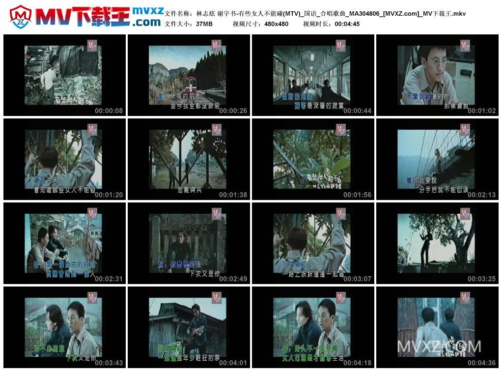 林志炫 谢宇书-有些女人不能碰(MTV)_国语_合唱歌曲_MA304806